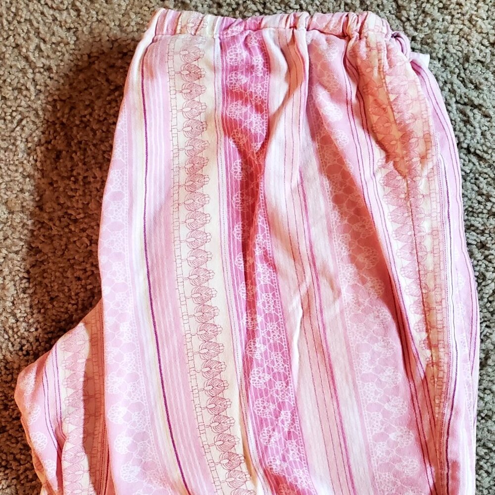 PLANET SLEEP CLASSICS (Women's Pajama Pants-Size: Medium, Color: Pink)